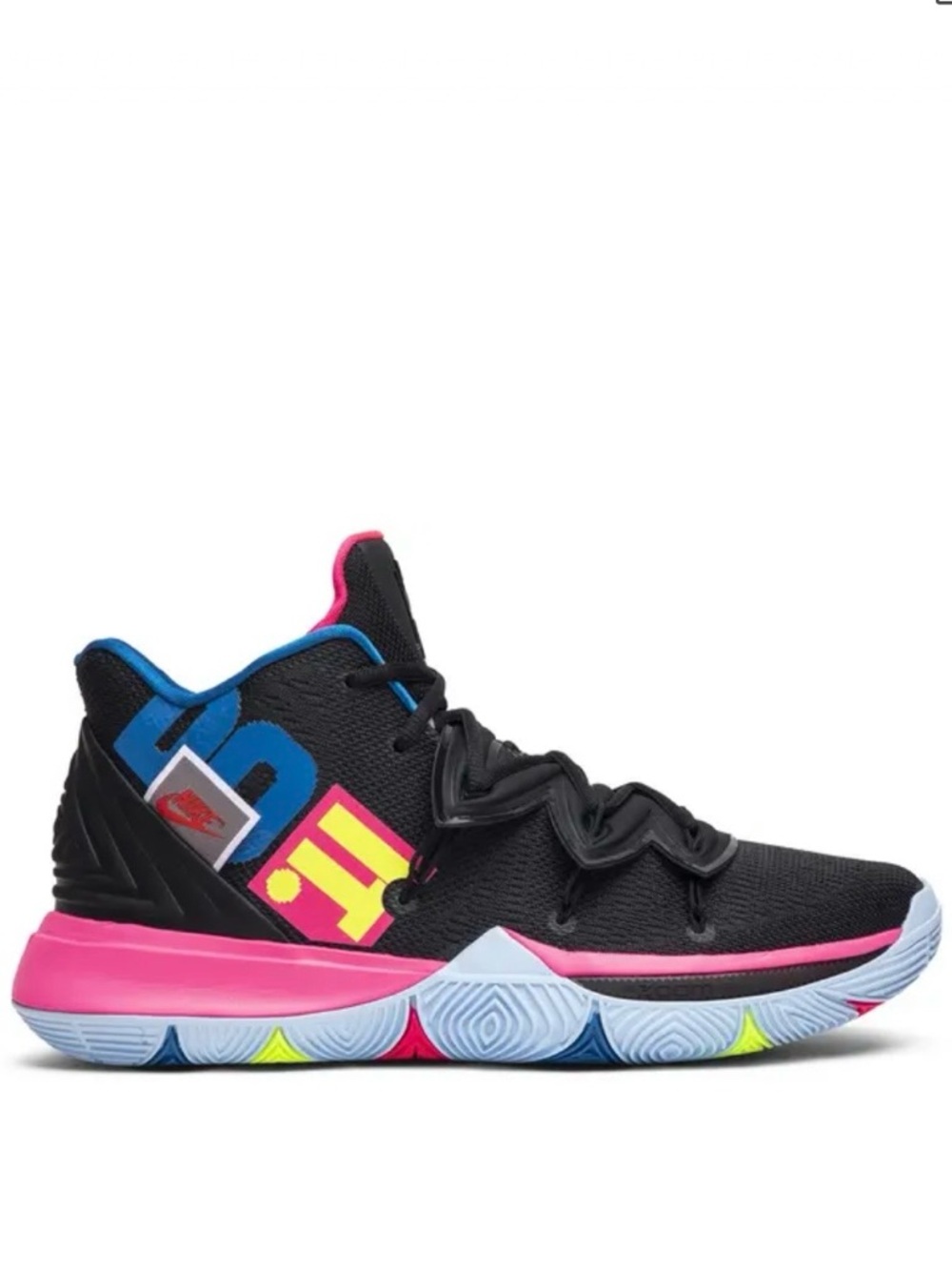 Nike Kyrie 5 EP ‘Just Do It' Men’s Sneaker AO2918 Size 8 Black/Volt-Hyper Pink